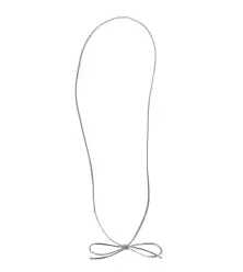 Silver Elastic Loop Bows