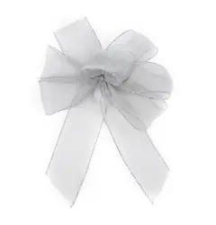 White Twist Tie Bow White Twist Tie Bow