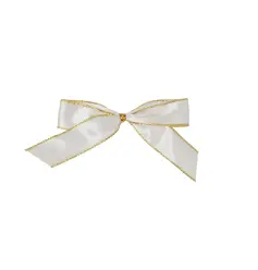 White Twist Tie Bow White Twist Tie Bow