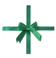 Green Adhesive Back Bows