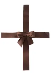 Brown Adhesive Back Bows